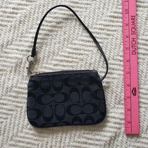 Cute black coach wristlet